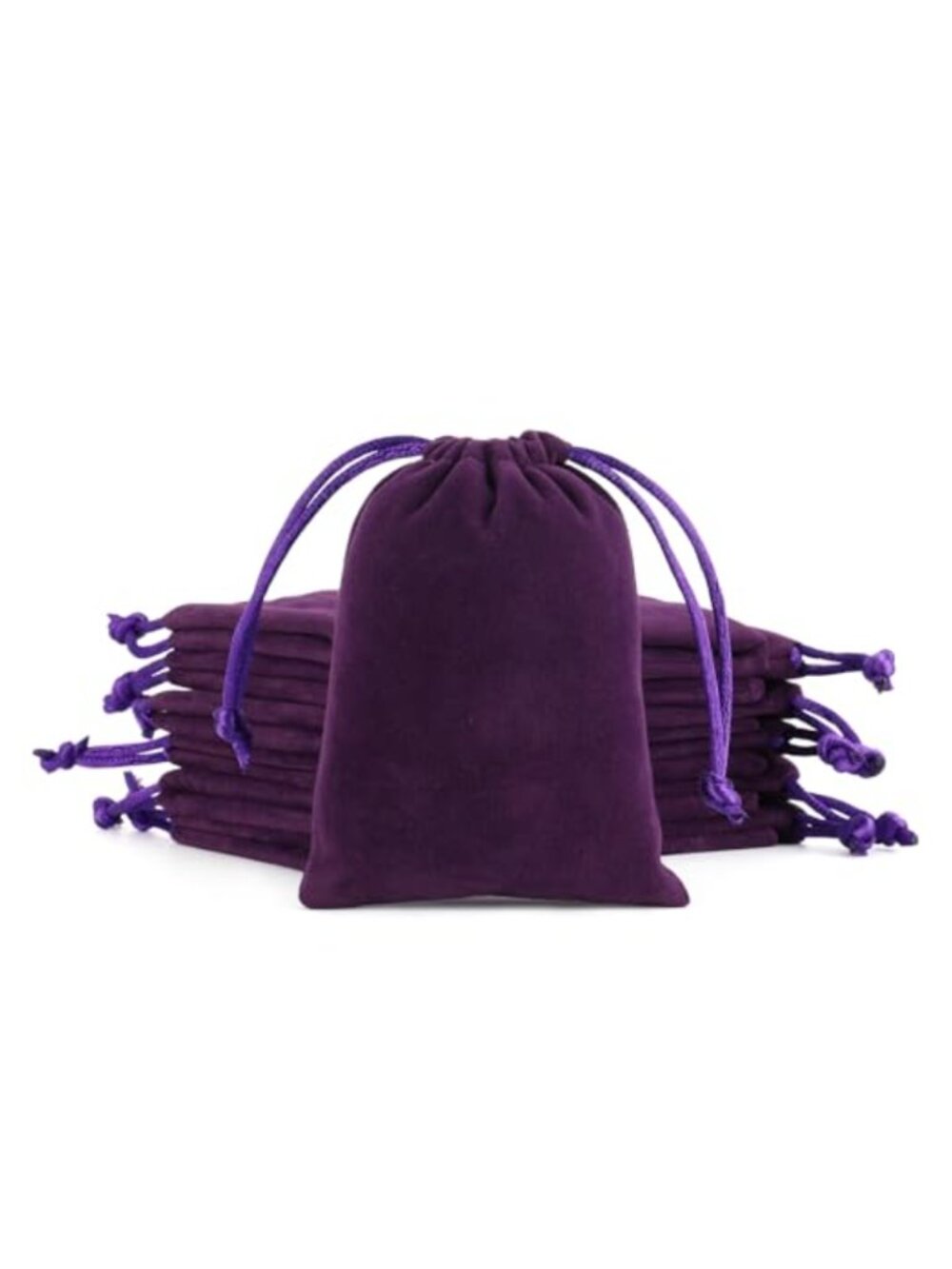 12 Velvet Drawstring Jewelry Pouches 3x4 Small Gift Bags